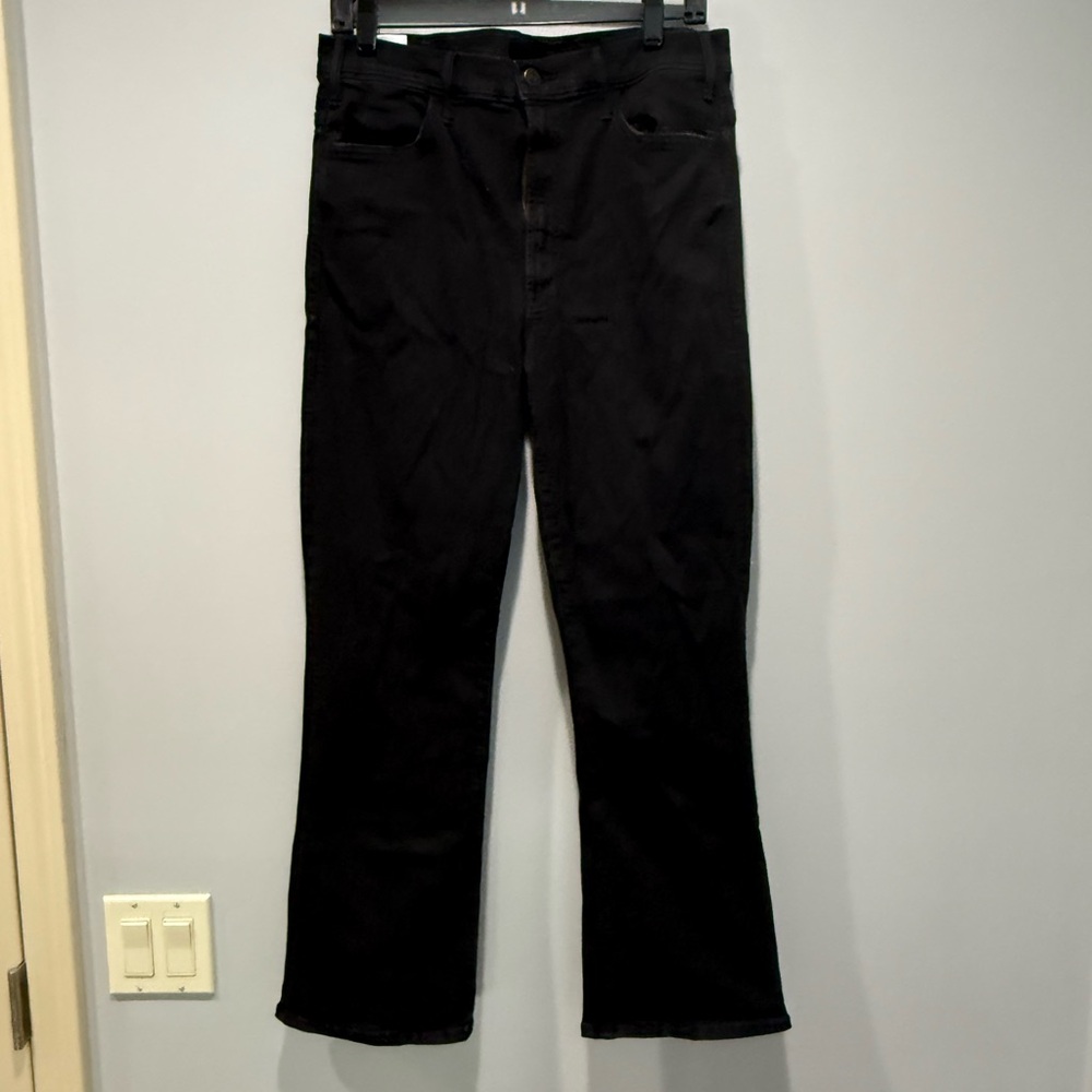 MOTHER Black hustler ankle flare Jeans